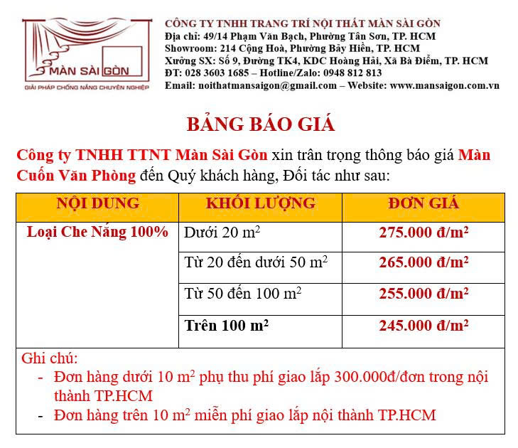 giá màn cuốn che nắng