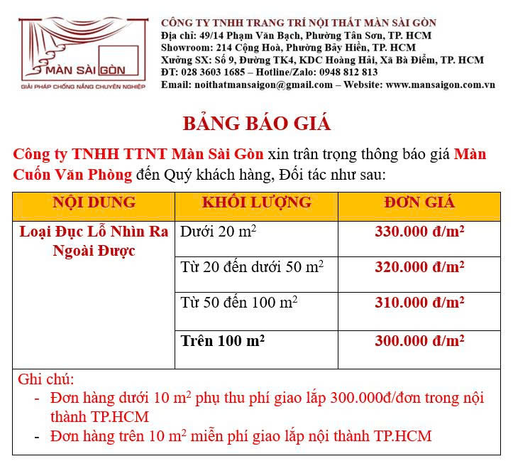 Giá màn cuốn lưới