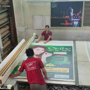 Rèm cuốn in logo MC-04 7 MAN SAI GON XUONG