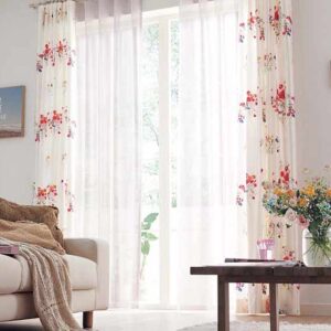 Rèm cửa phòng  khách chung cư sang trọng hiện đại 9 rem phong khach hoa la thien nhien tuoi tre
