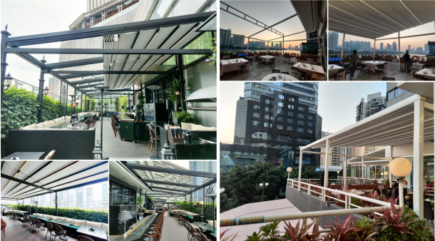 Vị trí lắp mái che pergola PVC