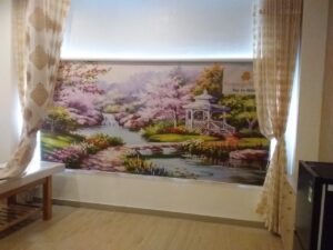 màn cuốn in tranh