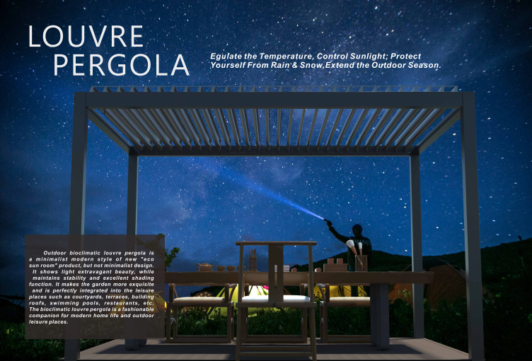 Mái Che Pergola Nhôm tại Phường Bến Thành – Giải pháp che nắng cao cấp 1 mái che pergola nhôm