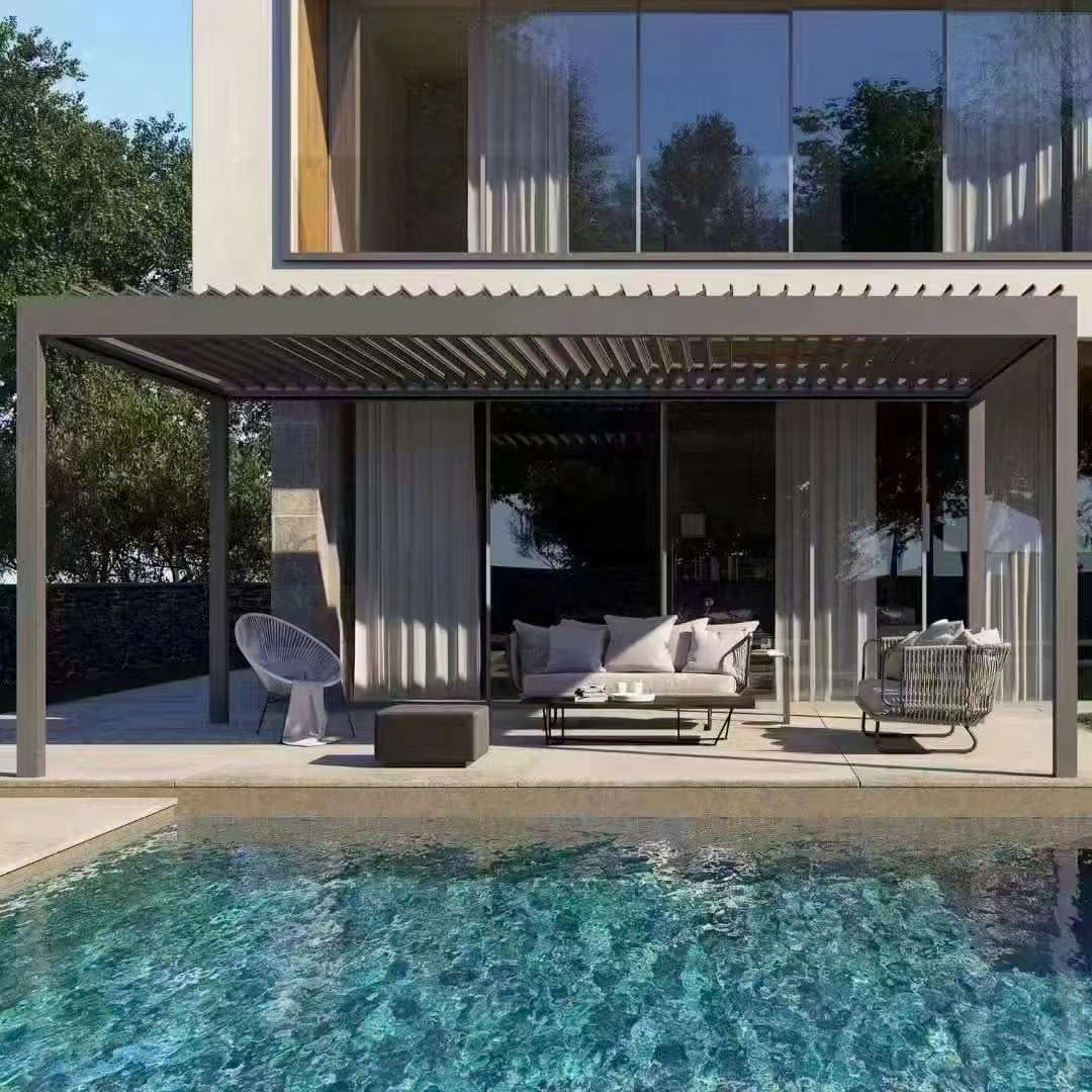 Mái Che Pergola Nhôm tại Phường Bến Thành – Giải pháp che nắng cao cấp 4 mái che pergola nhôm