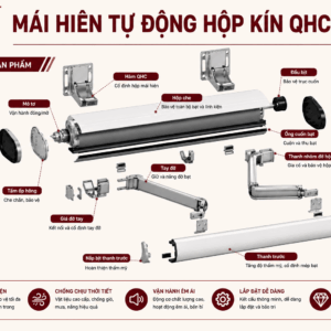 Cấu tạo mái hiên tự động
